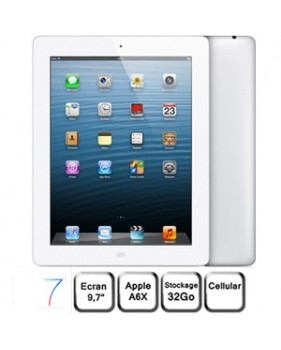 Apple iPad Retina blanc 9,7" LED 32 Go WiFi 3G/4G